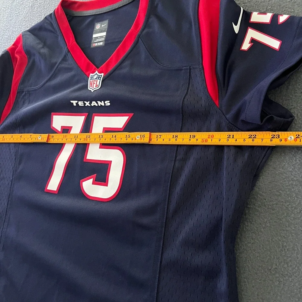 Houston Texans‎ Wilfork #75 Jersey XL Women's Nike NFL On Field Blue Red